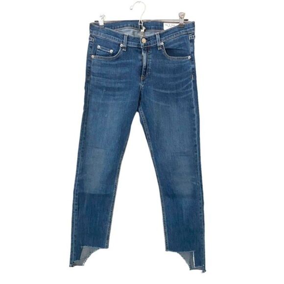 RAG & BONE Capri Distressed Ankle Skinny‎ Denim in Hampton Sz 29 - Picture 2 of 5